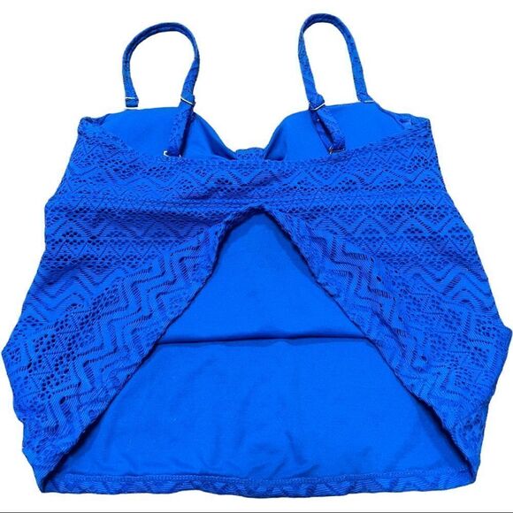 CATALINA Crochet-like Lace Tankini Top - Picture 5 of 11